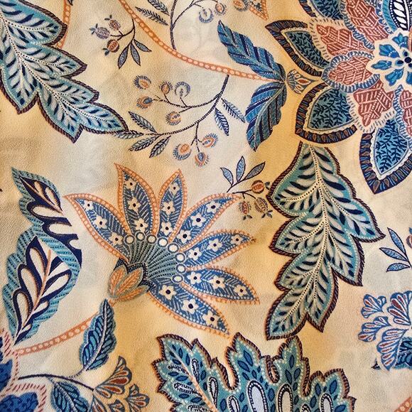 Rose + Olive Top Womens Size 2X Multi Floral Print Flutter Short Sleeve Boho - Picture 6 of 10